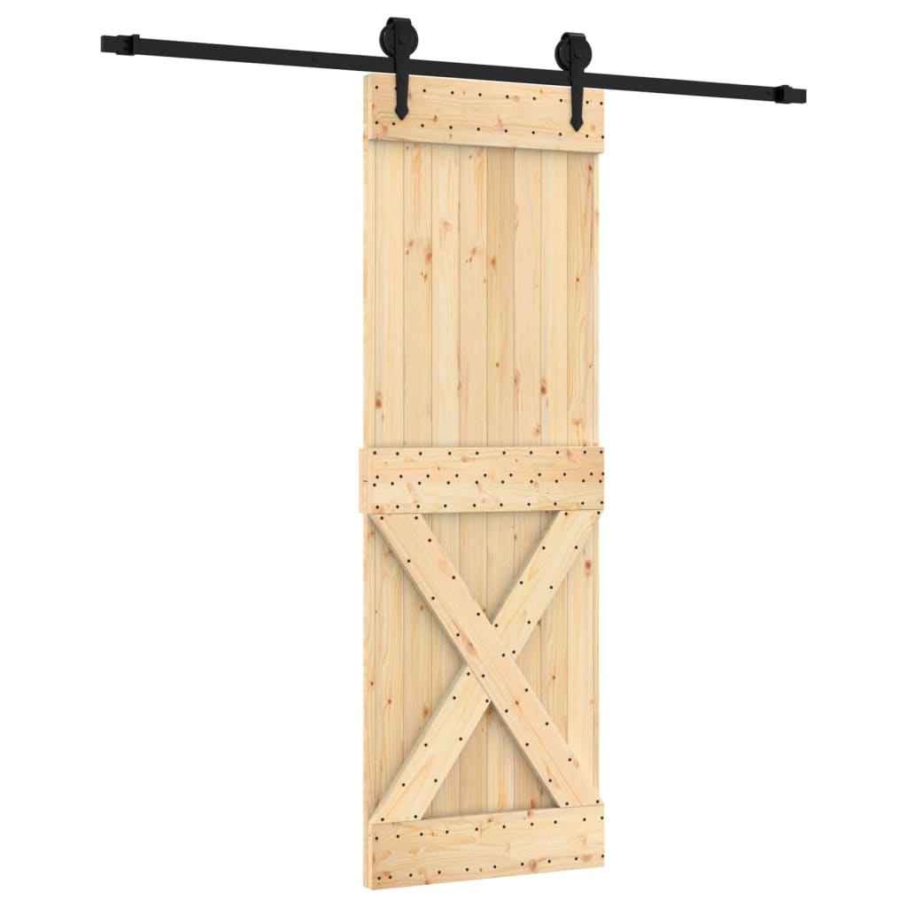 Schuifdeur met beslag 70x210 cm massief grenenhout