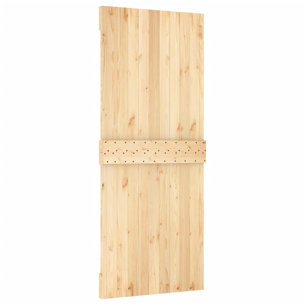 Schuifdeur met beslag 100x210 cm massief grenenhout