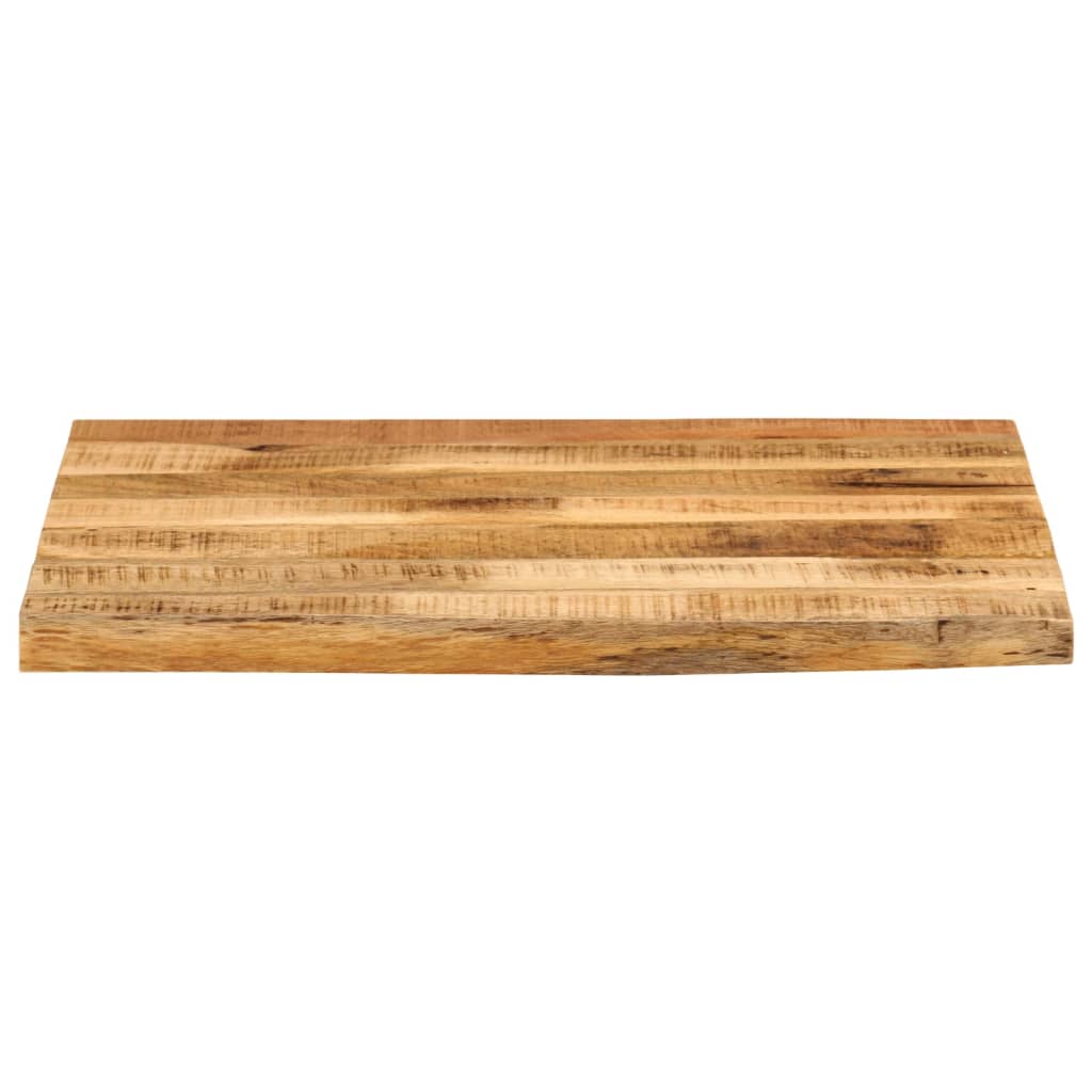 Tafelblad met natuurlijke rand 80x80x3,8 cm massief mangohout