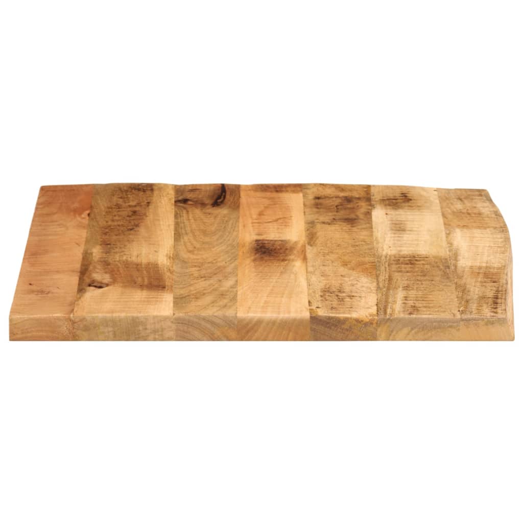 Tafelblad met natuurlijke rand 80x80x3,8 cm massief mangohout