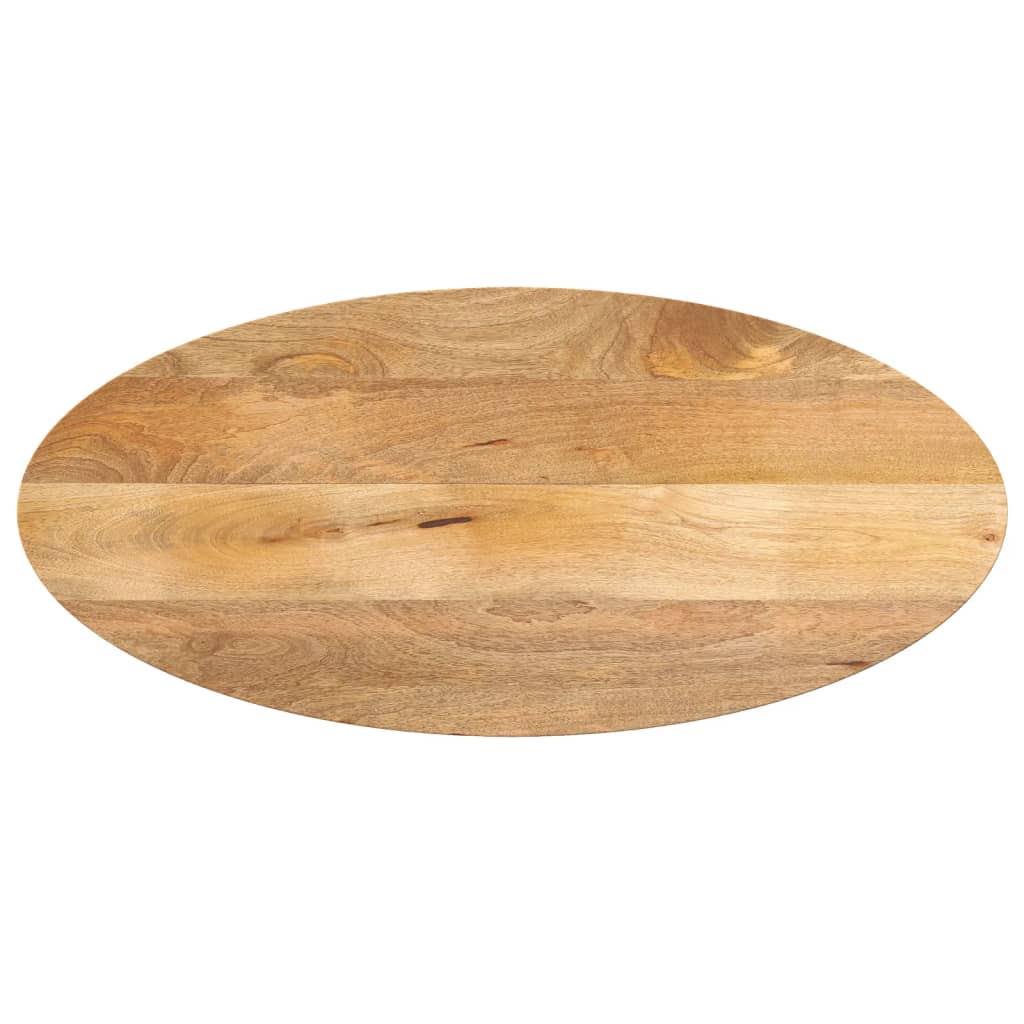 Tafelblad ovaal 100x50x2,5 cm massief mangohout