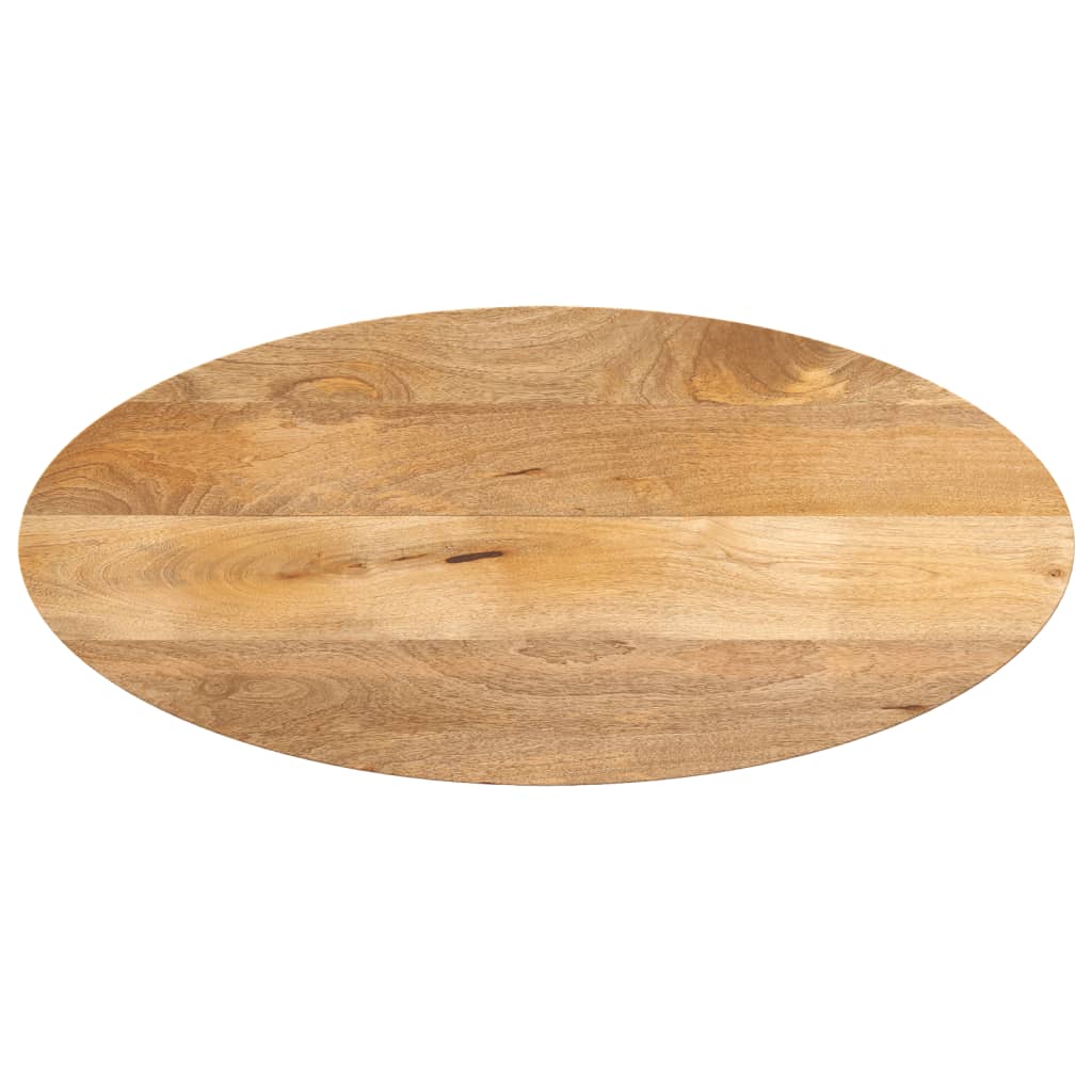 Tafelblad ovaal 140x60x2,5 cm massief mangohout