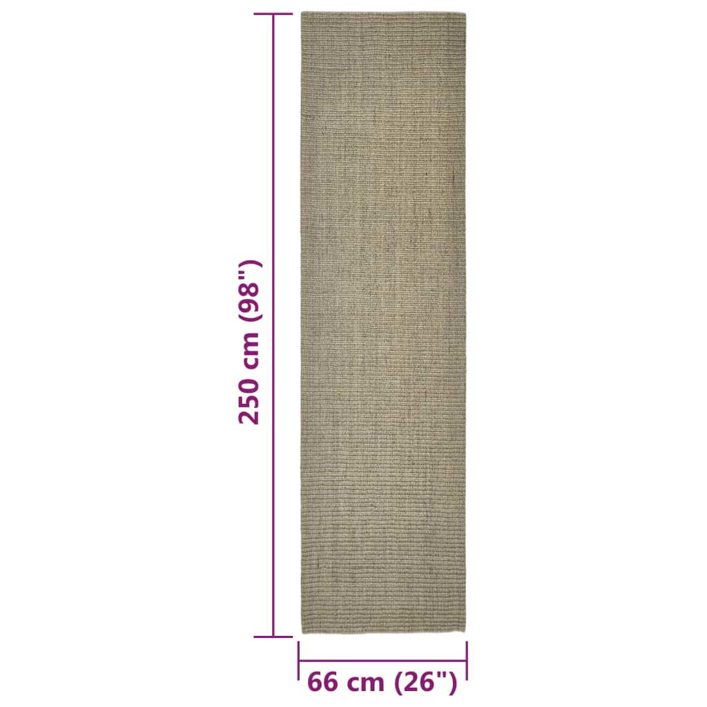 Sisalmat Voor Krabpaal 66X250 Cm Taupe 66 x 250 cm