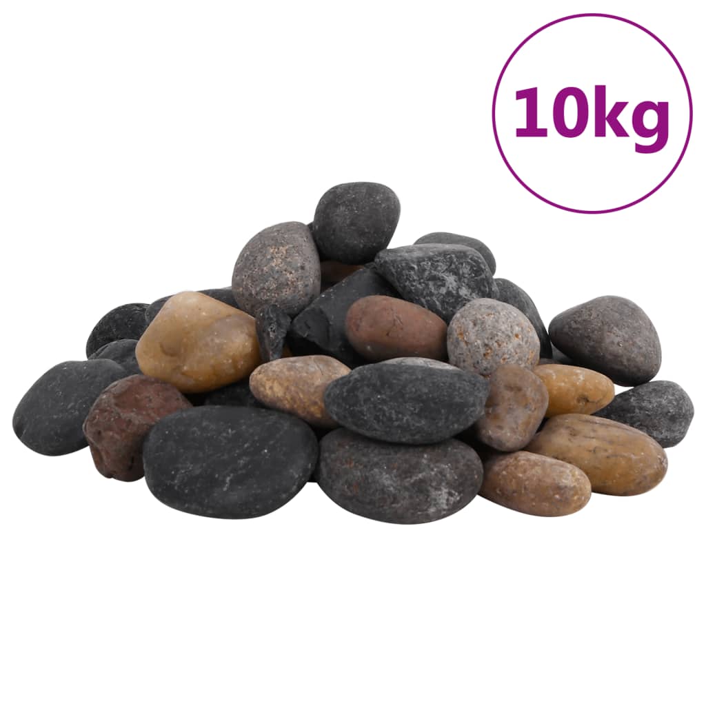 Kiezelstenen gepolijst 5-8 cm 10 kg meerkleurig