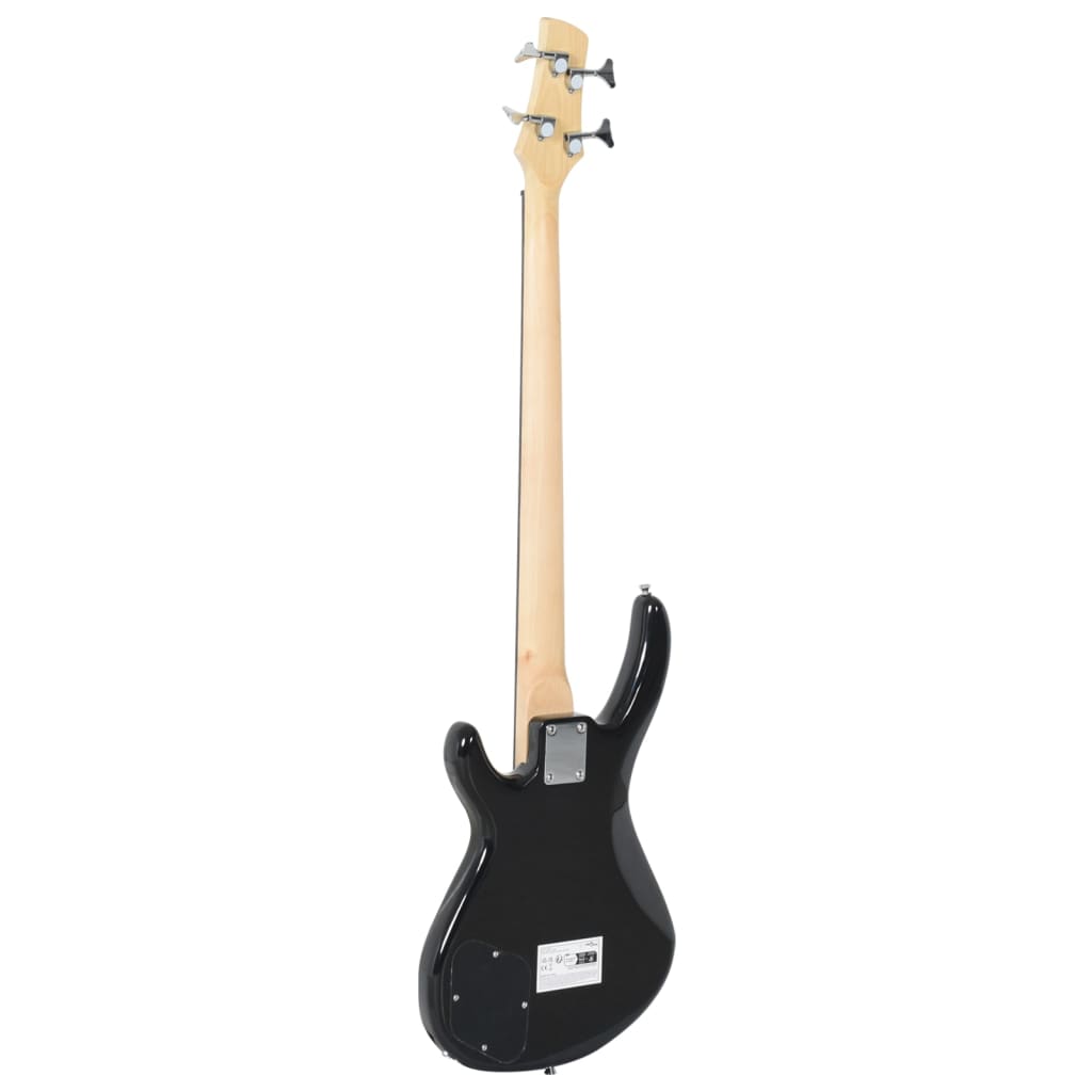 Basgitaar voor beginners elektrisch met tas 4/4 46&quot; bruin zwart