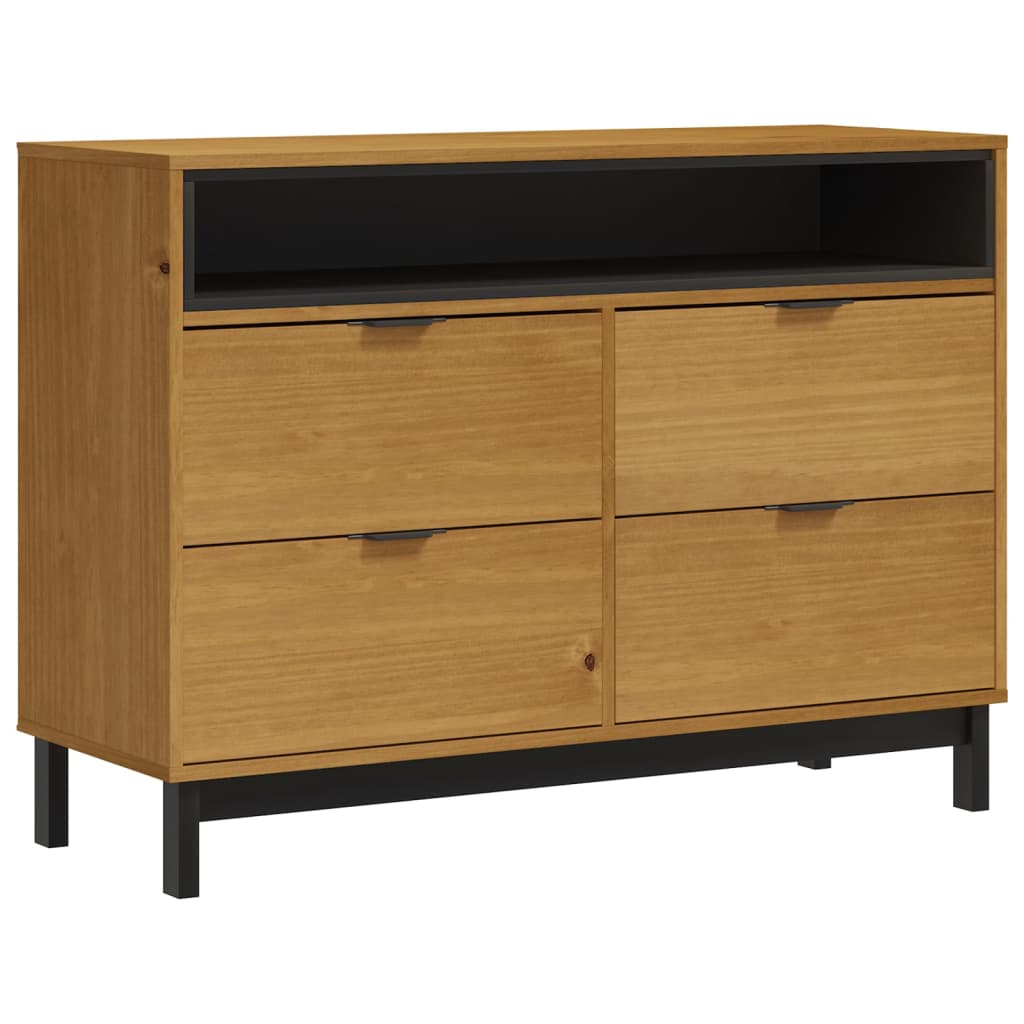 Ladekast FLAM 110x40x80 cm massief grenenhout