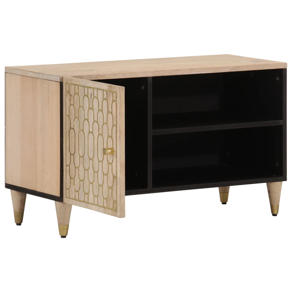 Tv-meubel 80x31x46 cm massief mangohout