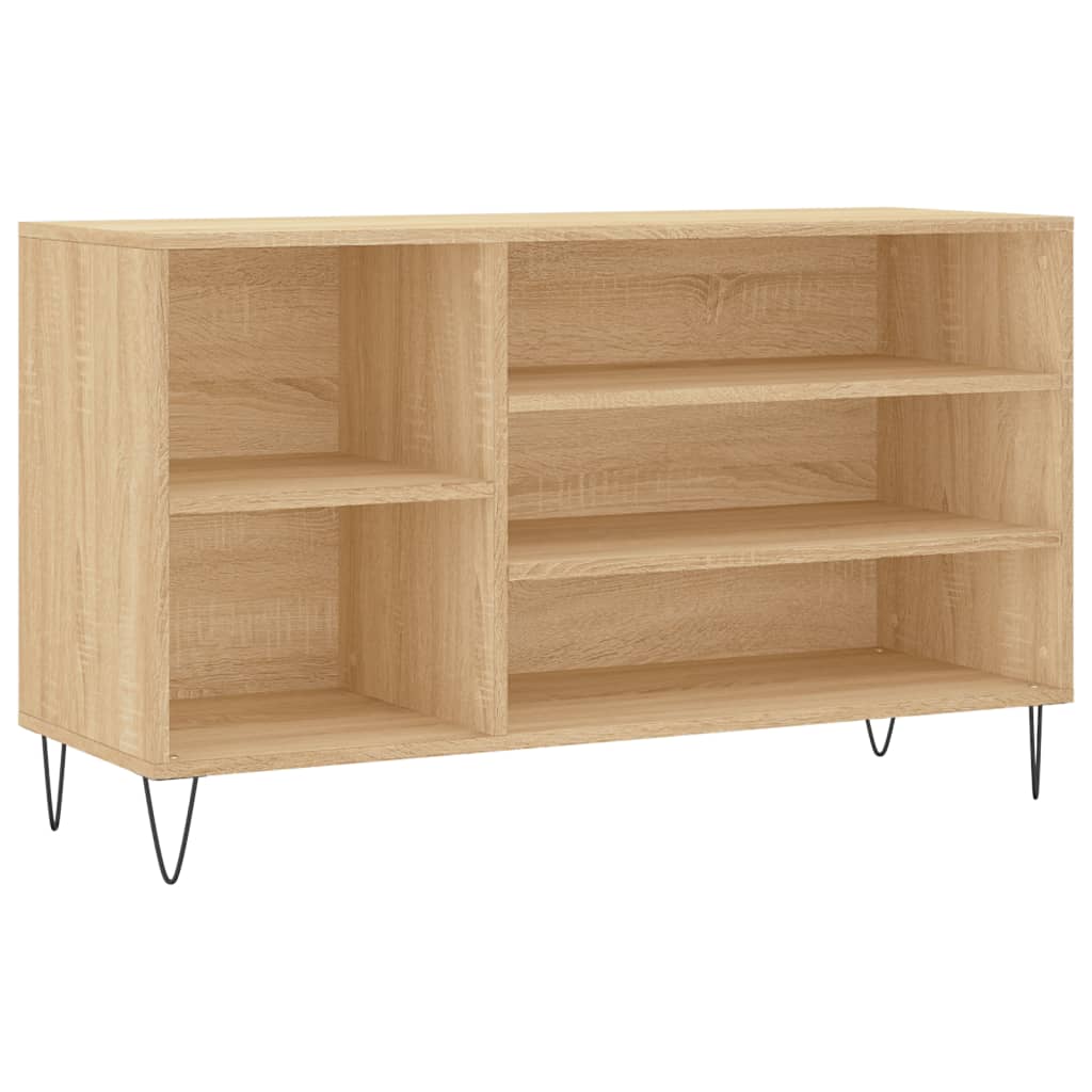 Schoenenkast 102X36X60 Cm Bewerkt Hout Sonoma Eikenkleurig