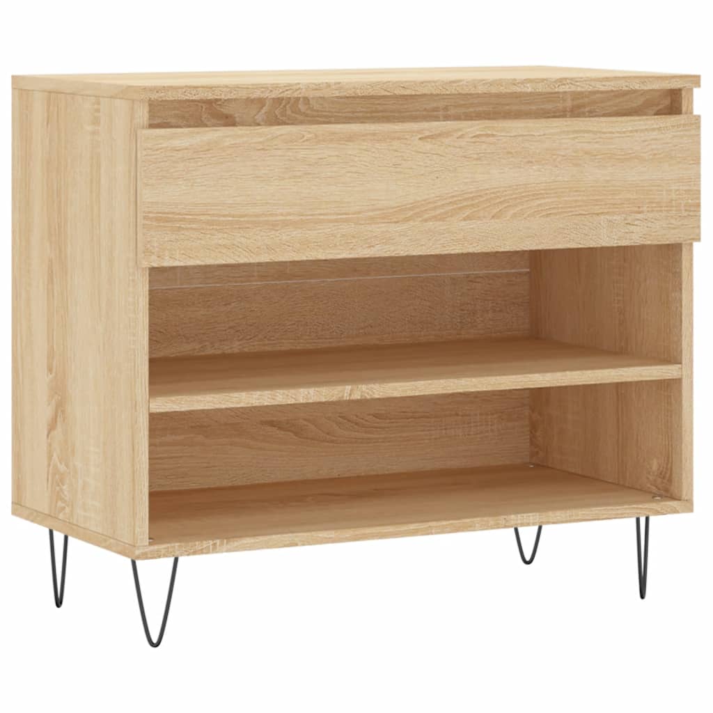 Schoenenkast 70X36X60 Cm Bewerkt Hout Sonoma Eikenkleurig 1