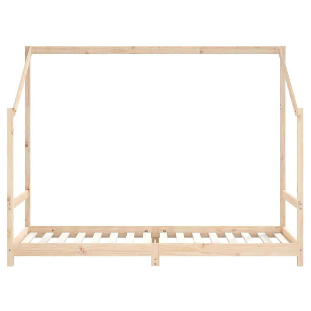 Kinderbedframe 90X200 Cm Massief Grenenhout 90 x 200 cm Naturel