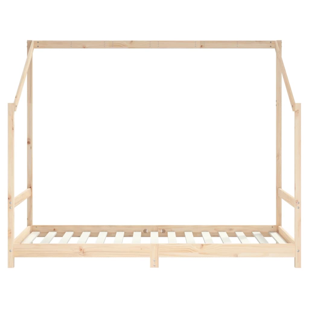 Kinderbedframe 90X190 Cm Massief Grenenhout 90 x 190 cm Naturel