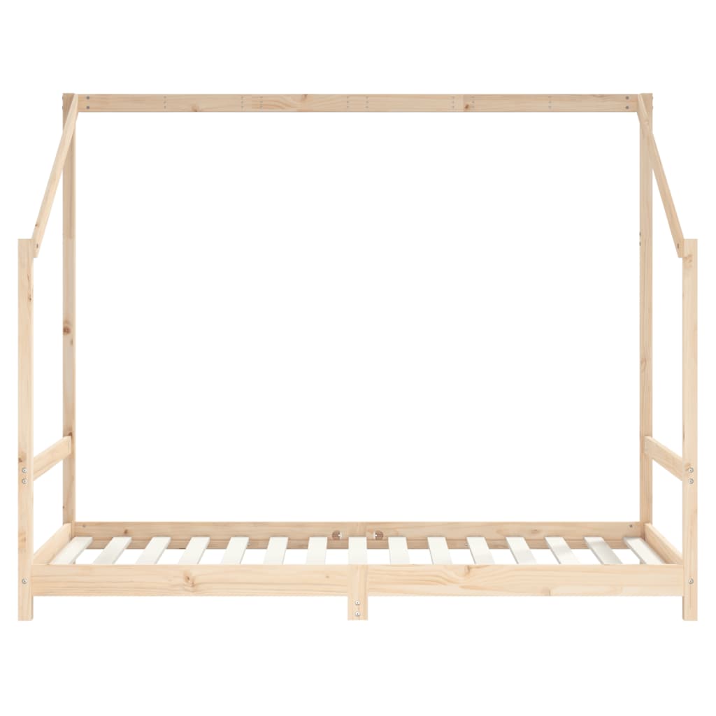 Kinderbedframe 2X(90X190) Cm Massief Grenenhout 2 x (90 x 190) cm Naturel