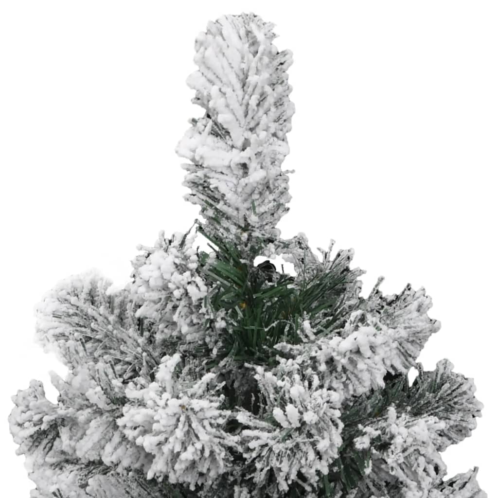 Kunstkerstboom met scharnieren en sneeuw 120 cm