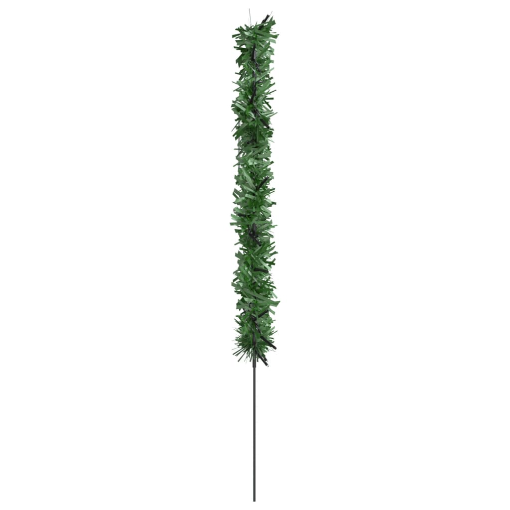 Kerstverlichting kerstboom 3 st met grondpinnen 50 LED's 30 cm