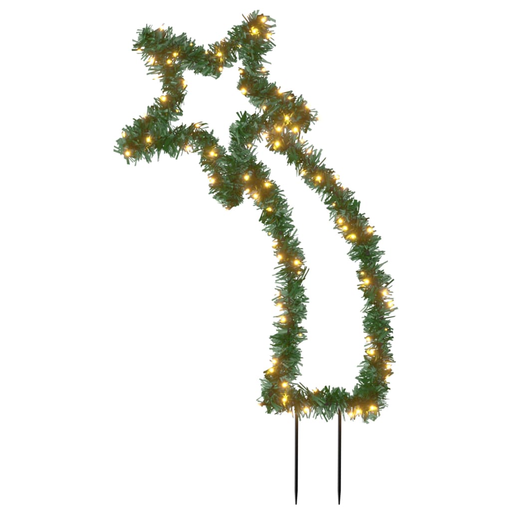 Kerstverlichting meteoor met grondpinnen 115 LED's 89 cm