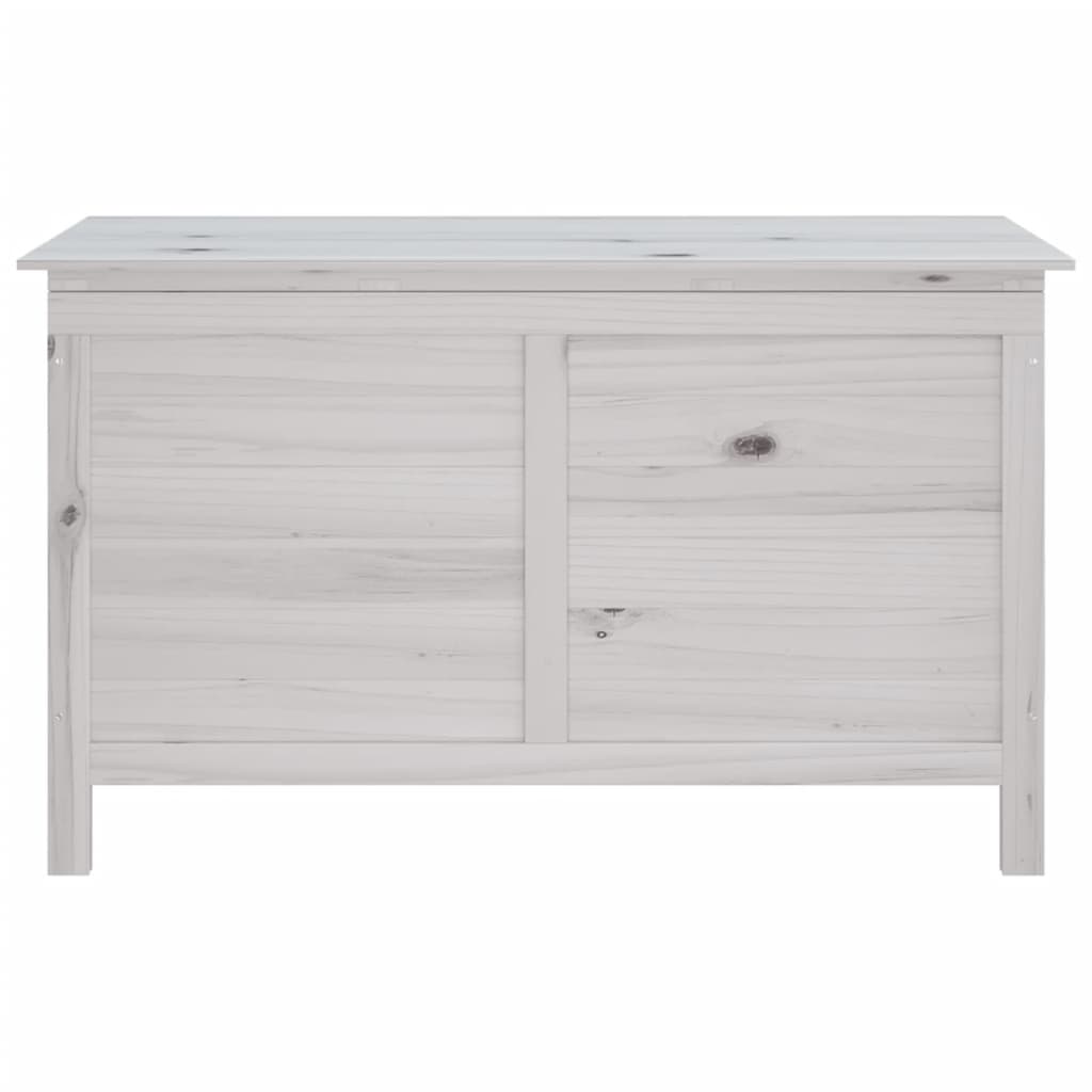 Tuinbox 99X49,5X58,5 Cm Massief Vurenhout Wit 99 x 49.5 x 58.5 cm