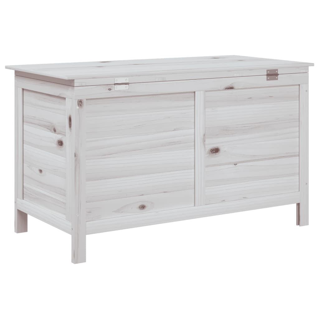 Tuinbox 99X49,5X58,5 Cm Massief Vurenhout Wit 99 x 49.5 x 58.5 cm