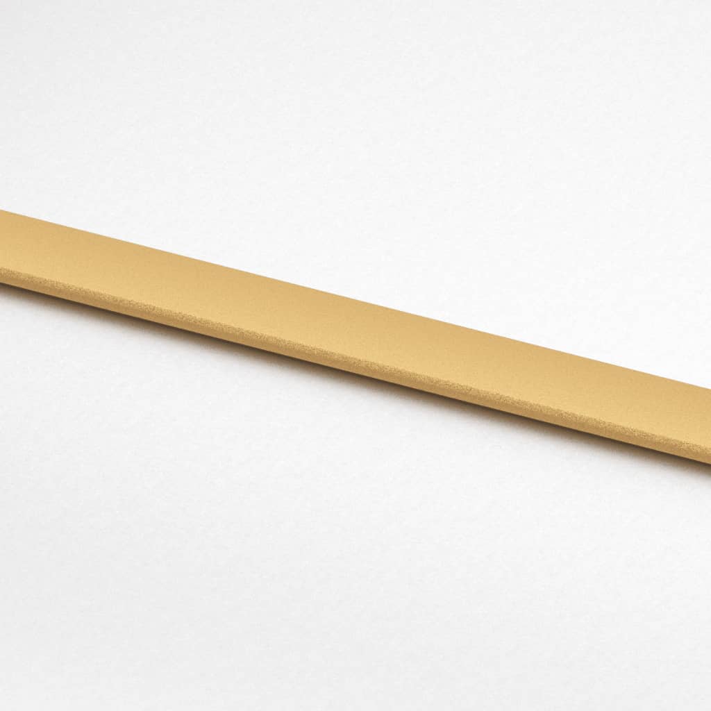 Schuifdeur 102,5x205 cm mat ESG-glas en aluminium goudkleurig