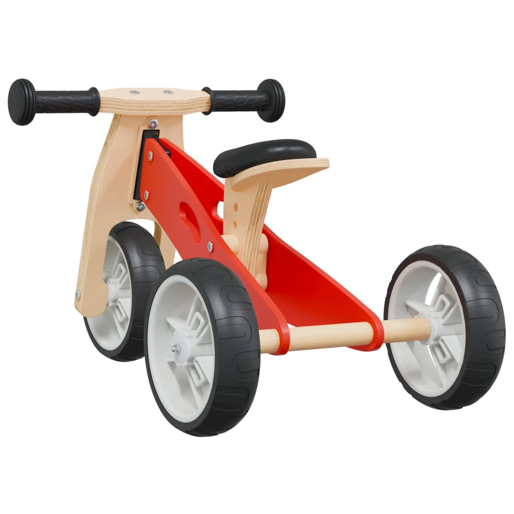 Loopfiets voor kinderen 2-in-1 rood