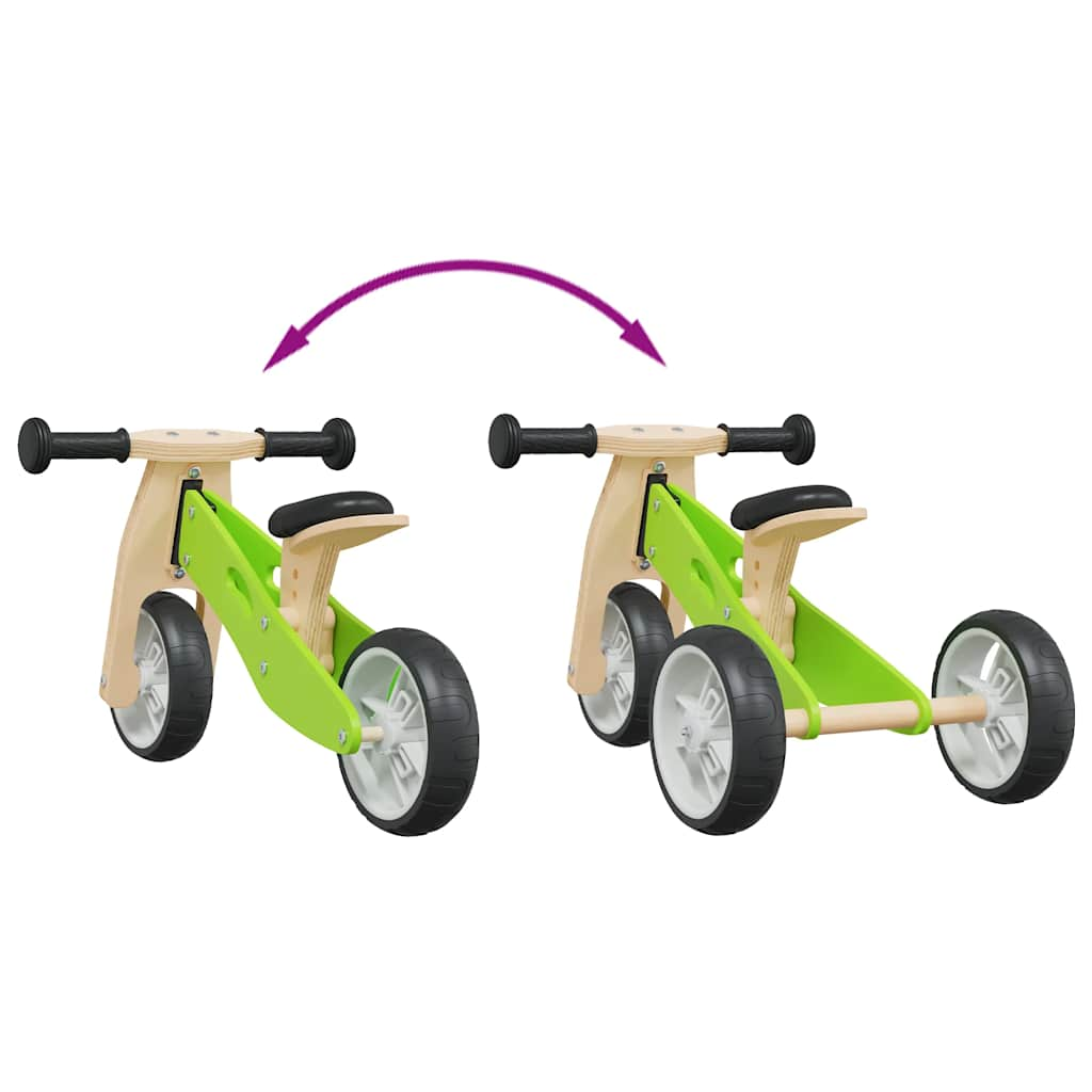 Loopfiets voor kinderen 2-in-1 groen