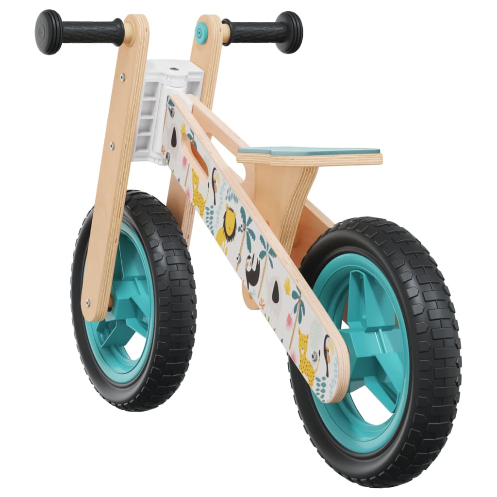 Loopfiets voor kinderen blauw met print