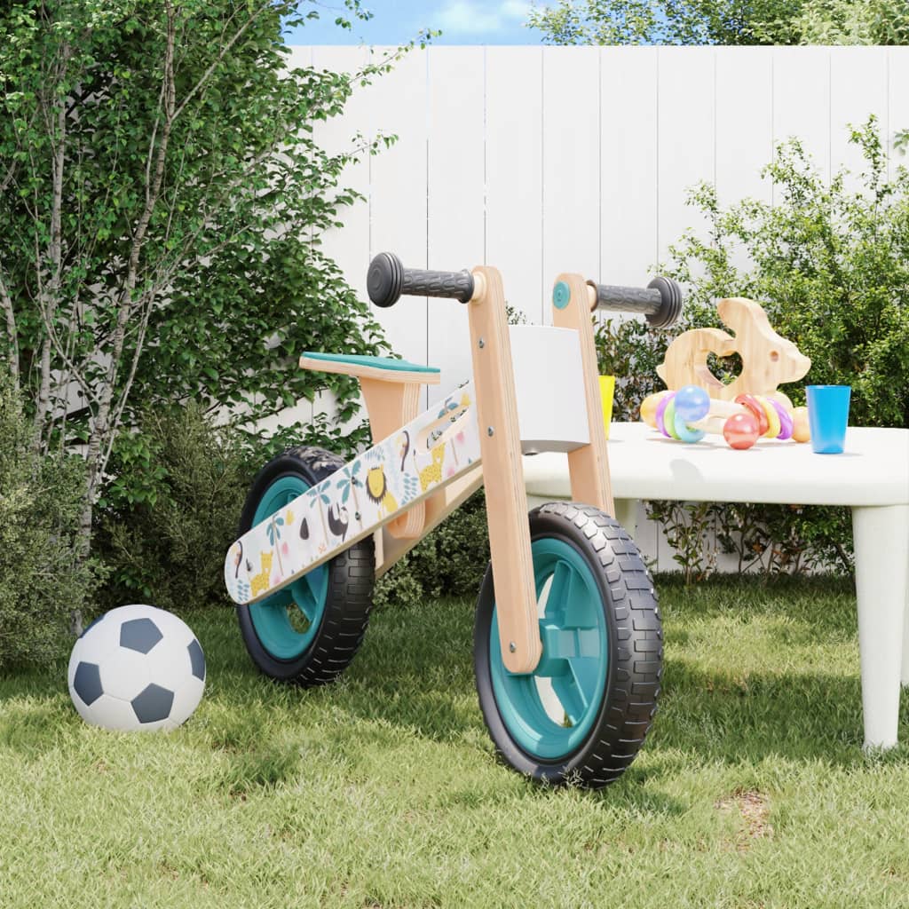 Loopfiets Voor Kinderen Blauw Met Print