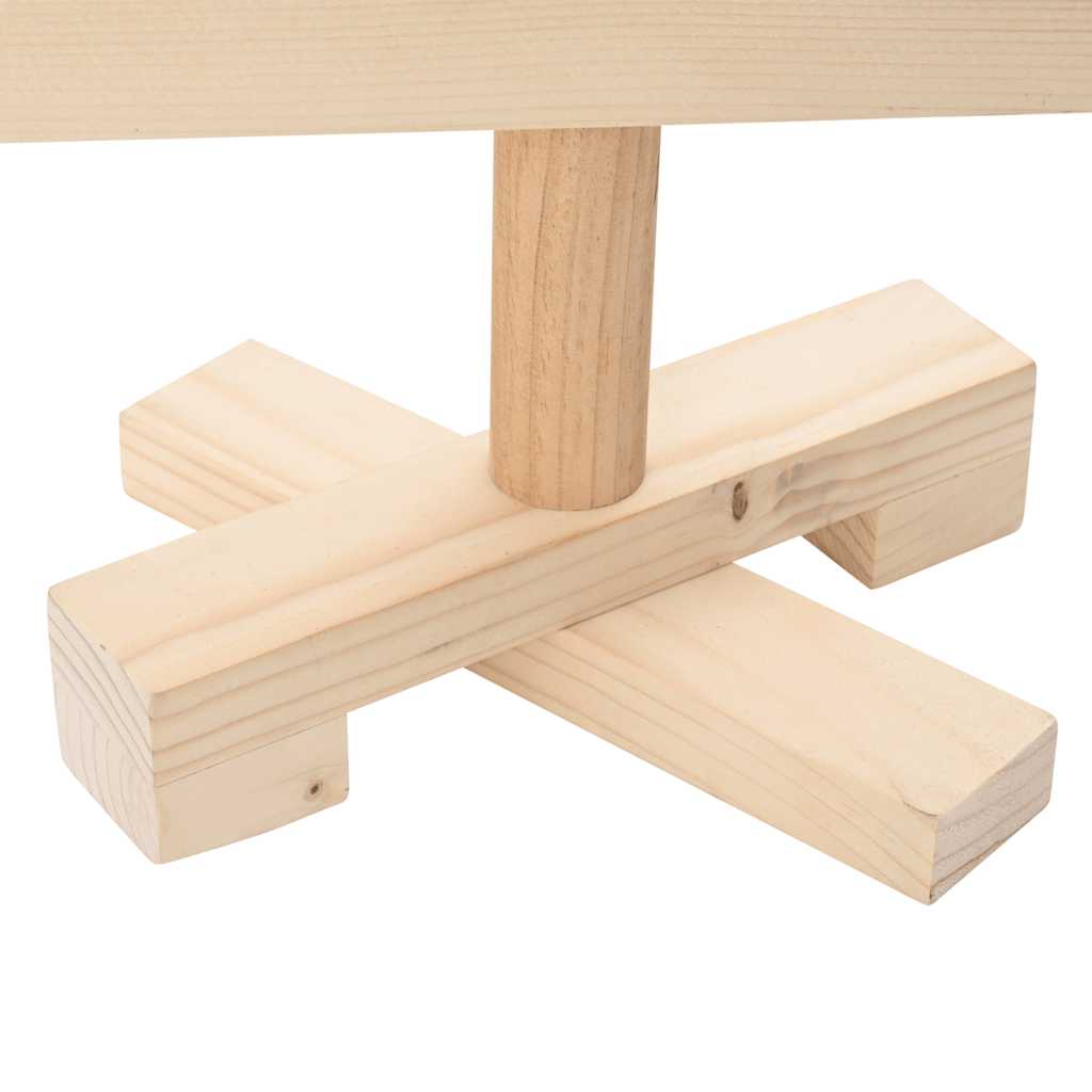 Kerstdecoratie kerstboom 90 cm massief grenenhout