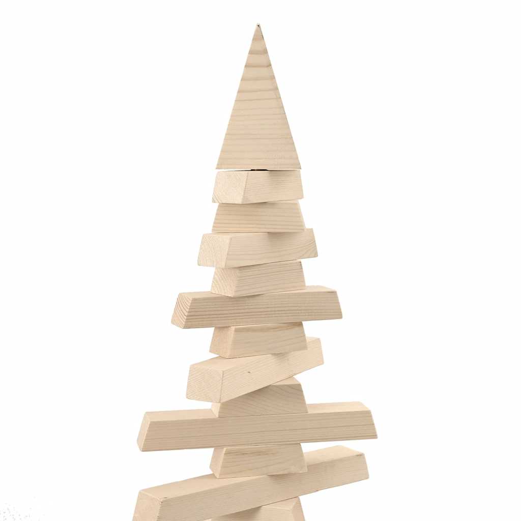 Kerstdecoratie kerstboom 120 cm massief grenenhout
