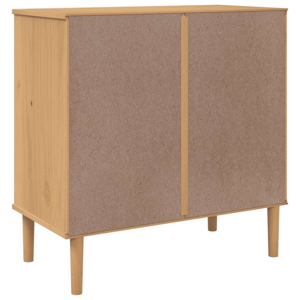 Ladekast Senja Rattan-Look 80X40X80 Cm Massief Grenenhout Bruin 1