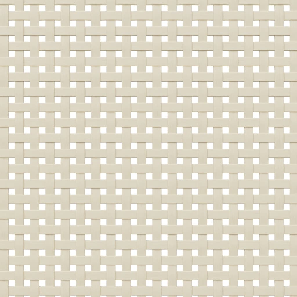Dressoir Senja 112X40X80 Cm Rattan Look Massief Grenenhout Wit
