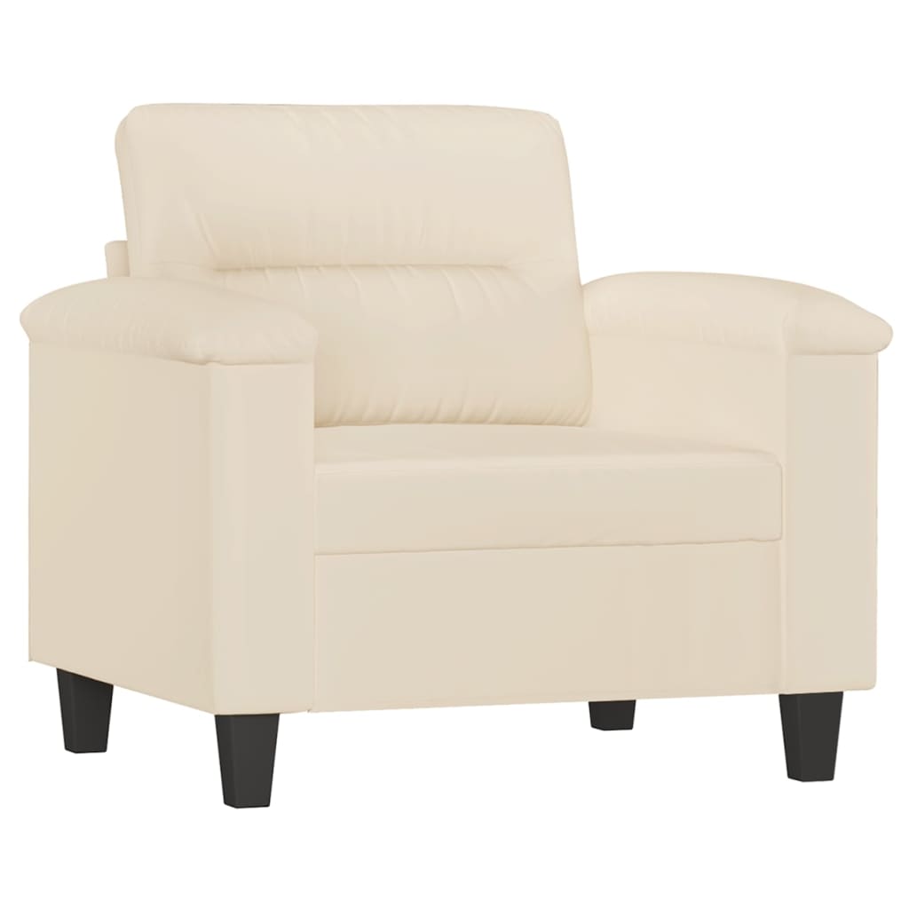 Fauteuil 60 cm microvezelstof beige