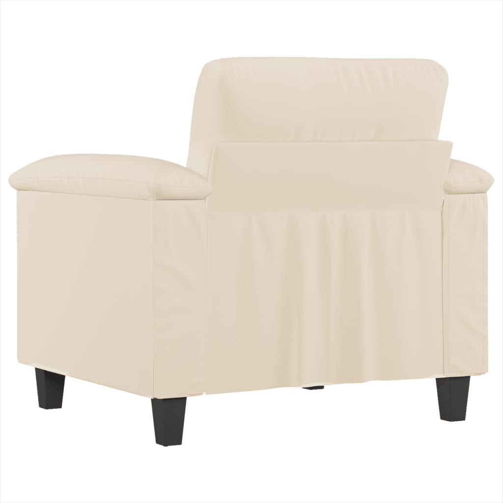 Fauteuil 60 cm microvezelstof beige