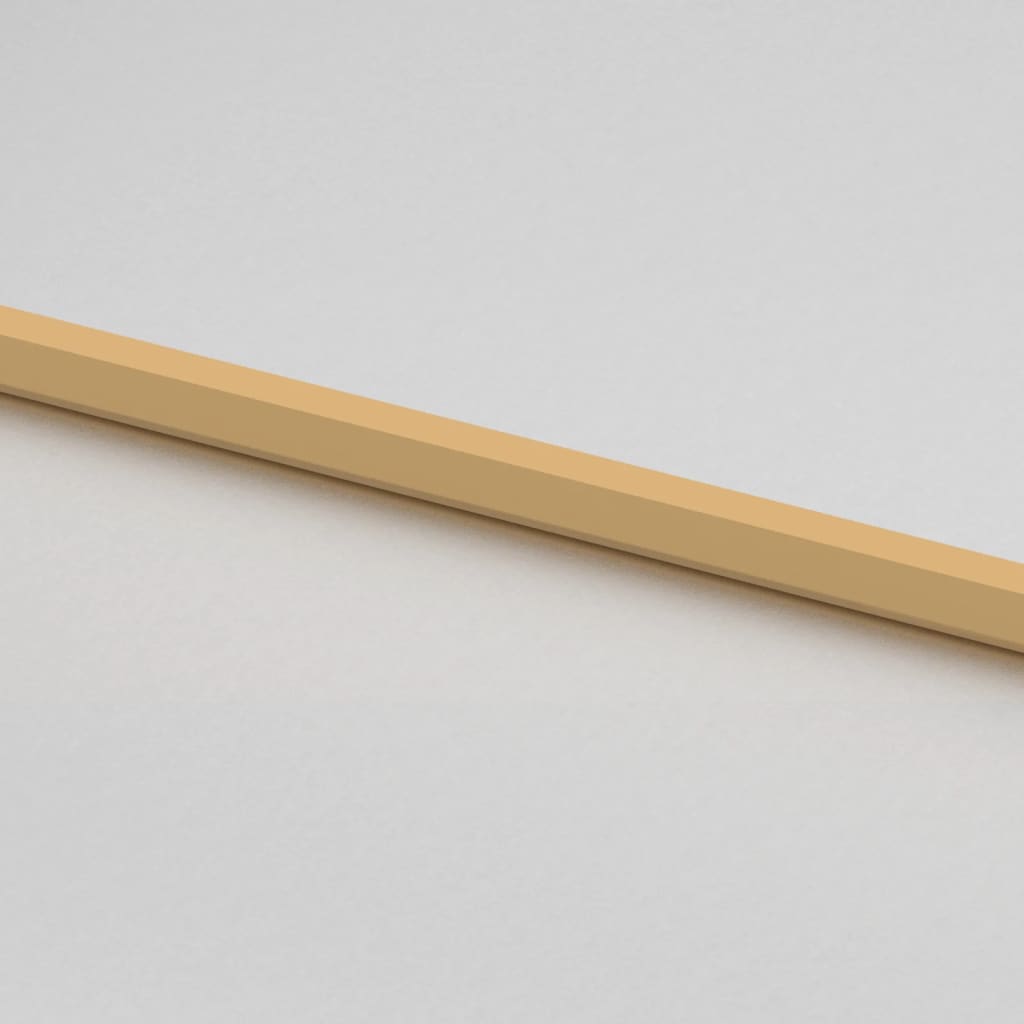 Binnendeur smal 102,5x201,5 cm gehard glas en aluminium goud