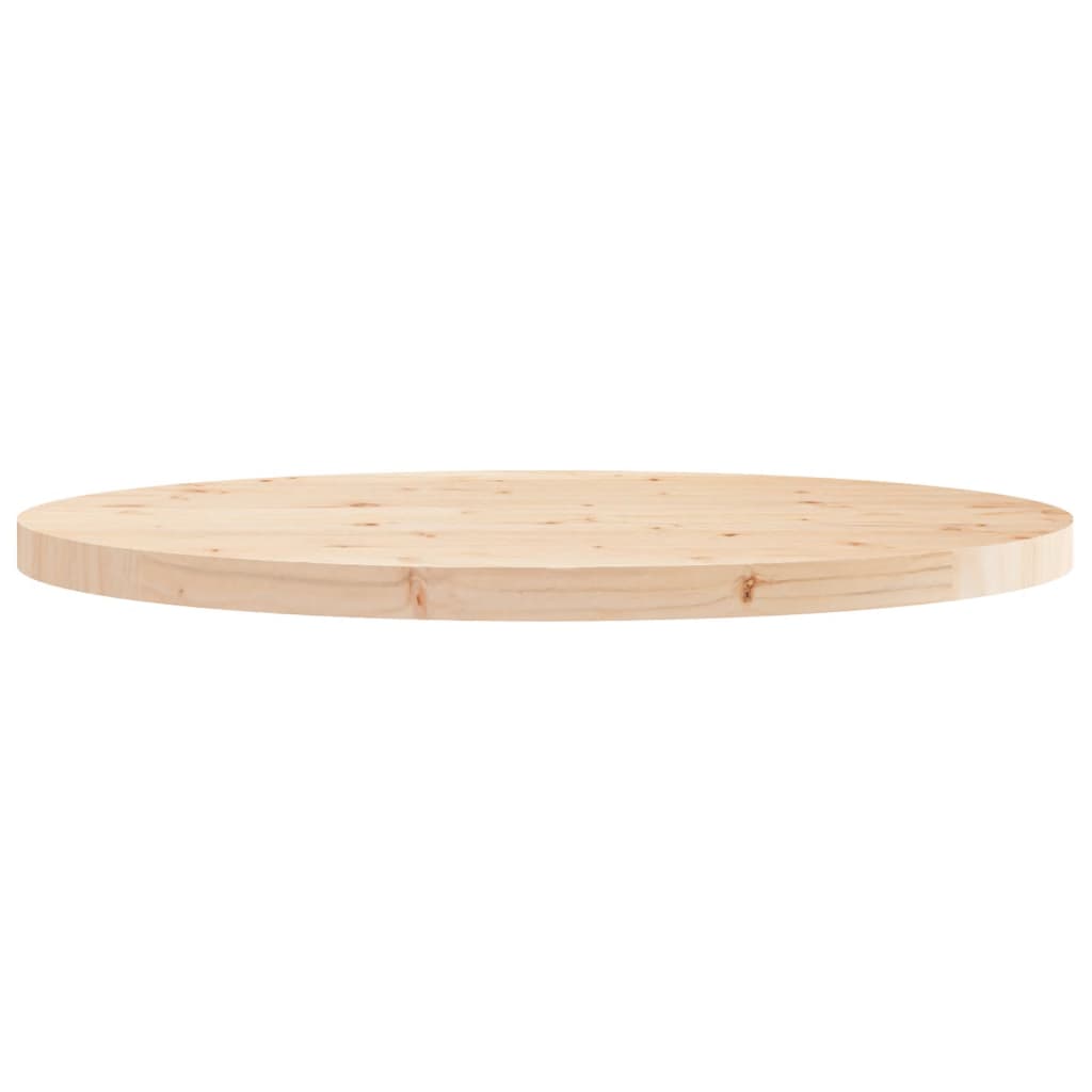 Tafelblad Rond Ø Massief Grenenhout 90 x 3 cm Naturel