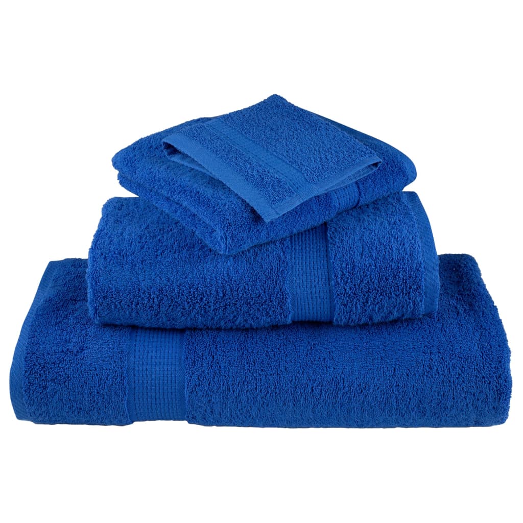 Badhanddoeken 10 st 600 g/m² 70x140 cm 100% katoen blauw