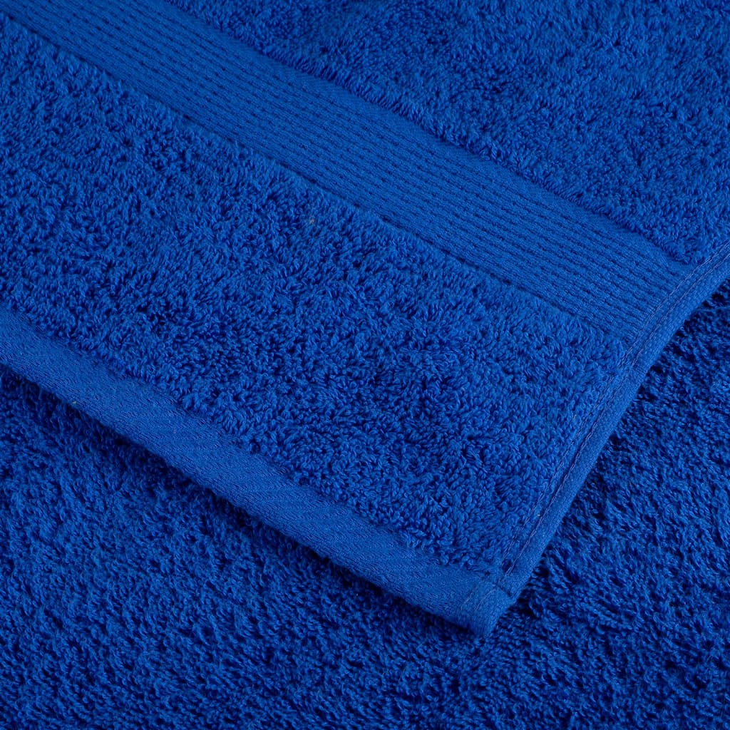 Handdoeken 4 st 600 g/m² 100x200 cm 100% katoen blauw