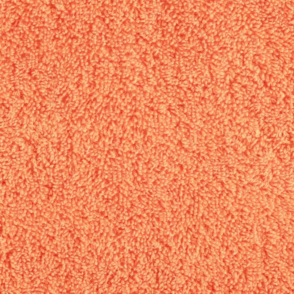 Handdoeken 10 st 600 g/m² 100x200 cm 100% katoen oranje