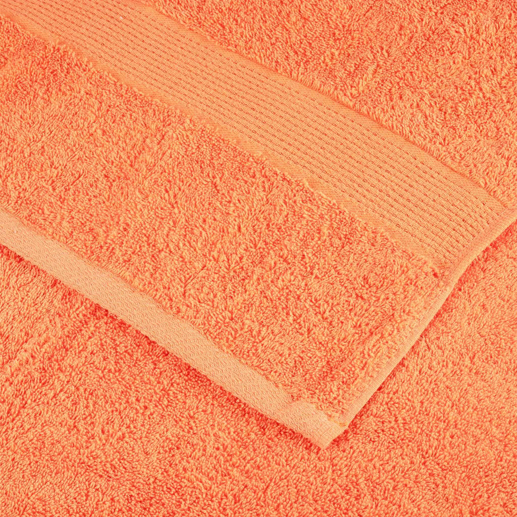 Handdoeken 10 st 600 g/m² 100x200 cm 100% katoen oranje