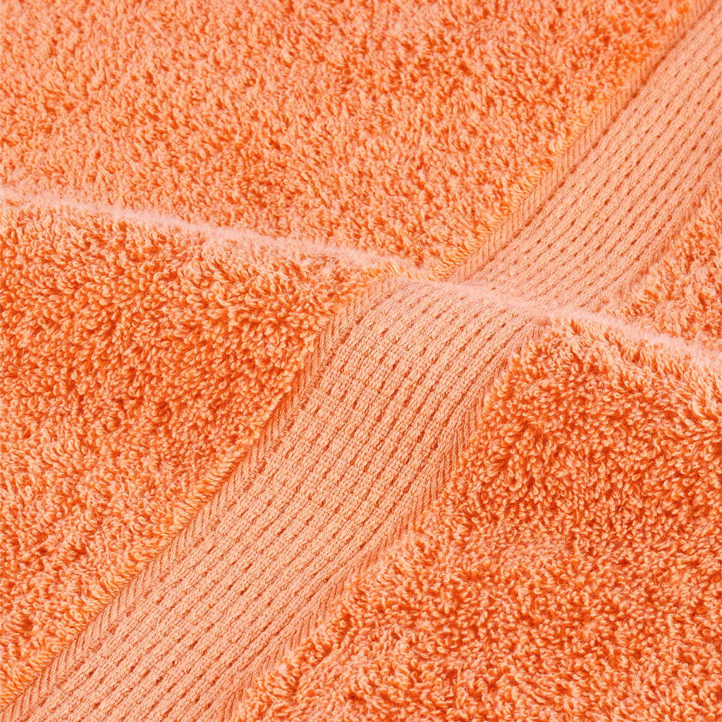 Handdoeken 10 st 600 g/m² 100x200 cm 100% katoen oranje