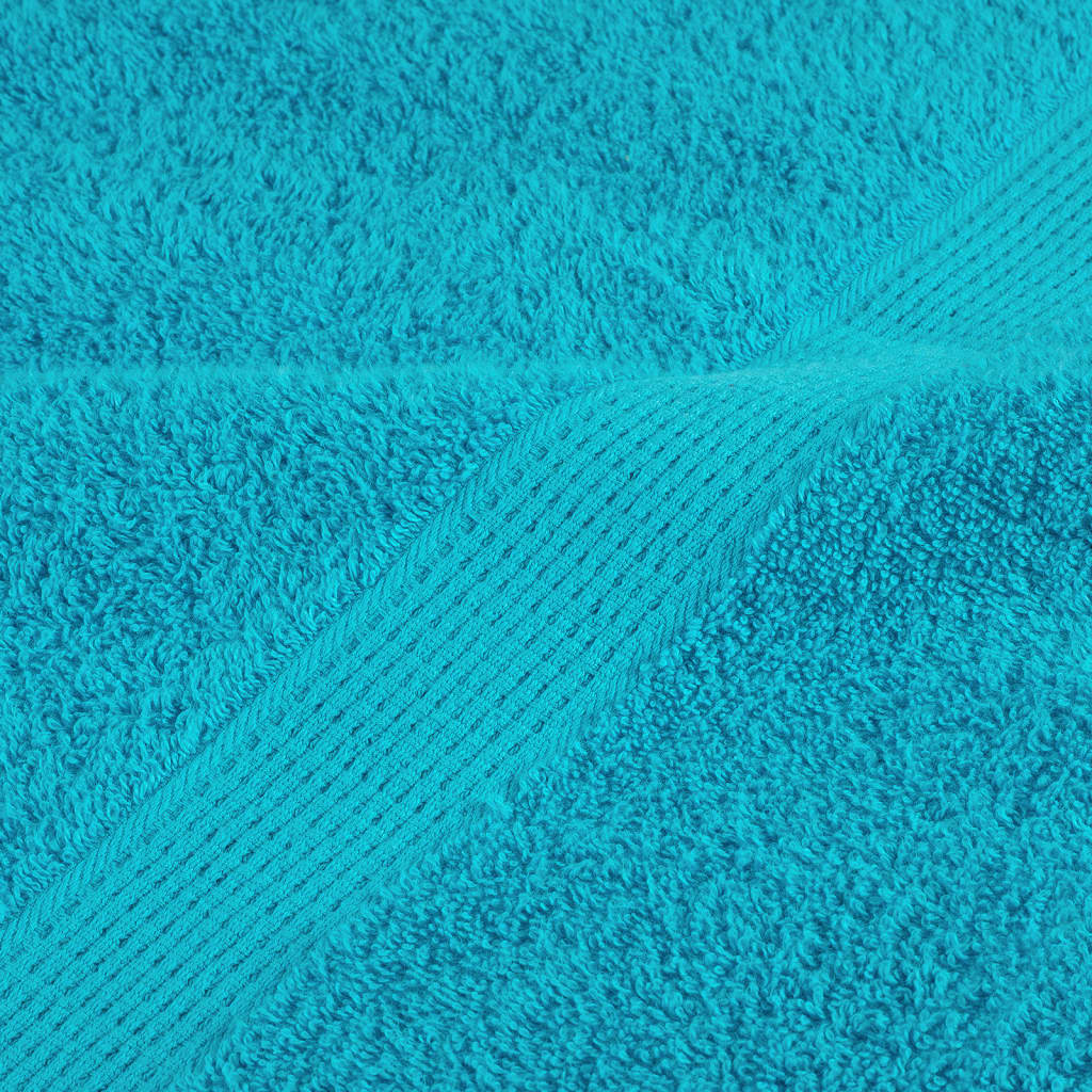 Handdoeken 4 st 600 g/m² 100x200 cm 100% katoen turquoise