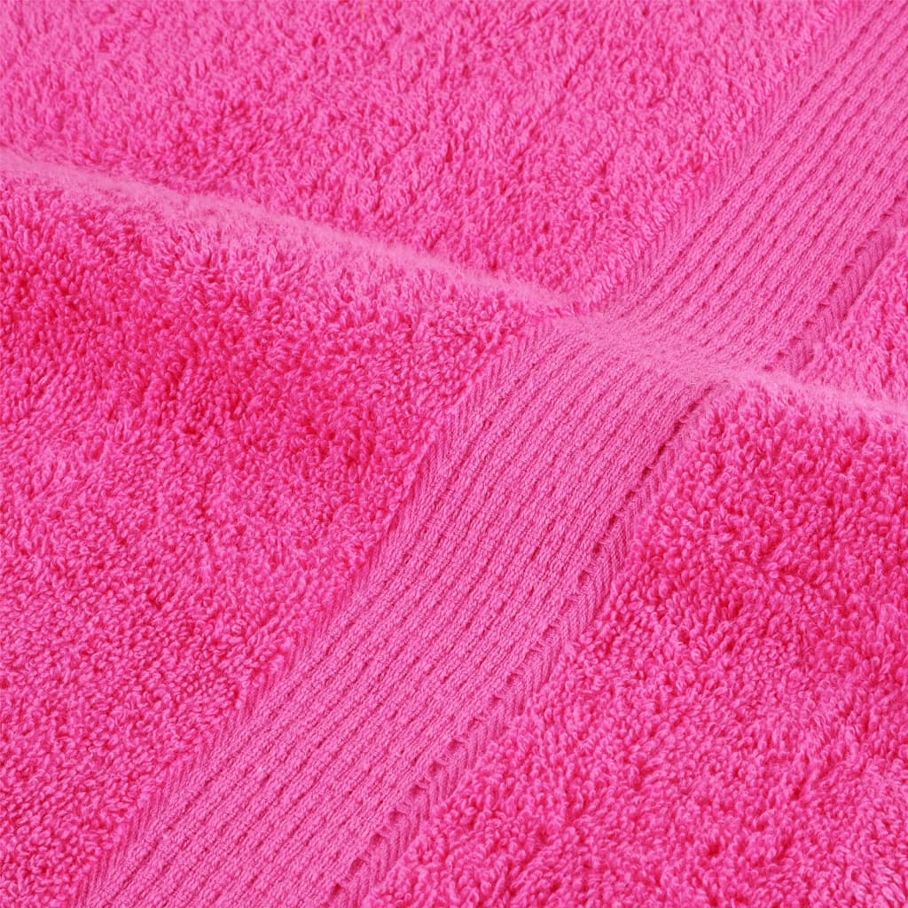 Handdoeken 4 st 600 g/m² 100x200 cm 100% katoen roze