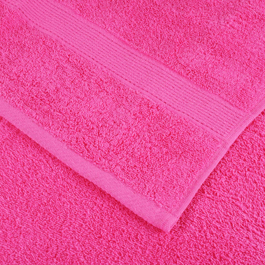 Handdoeken 4 st 600 g/m² 100x200 cm 100% katoen roze