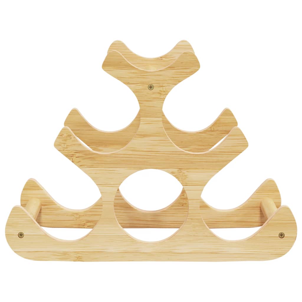 Wijnrek voor 6 flessen 35x18x25,5 cm bamboe