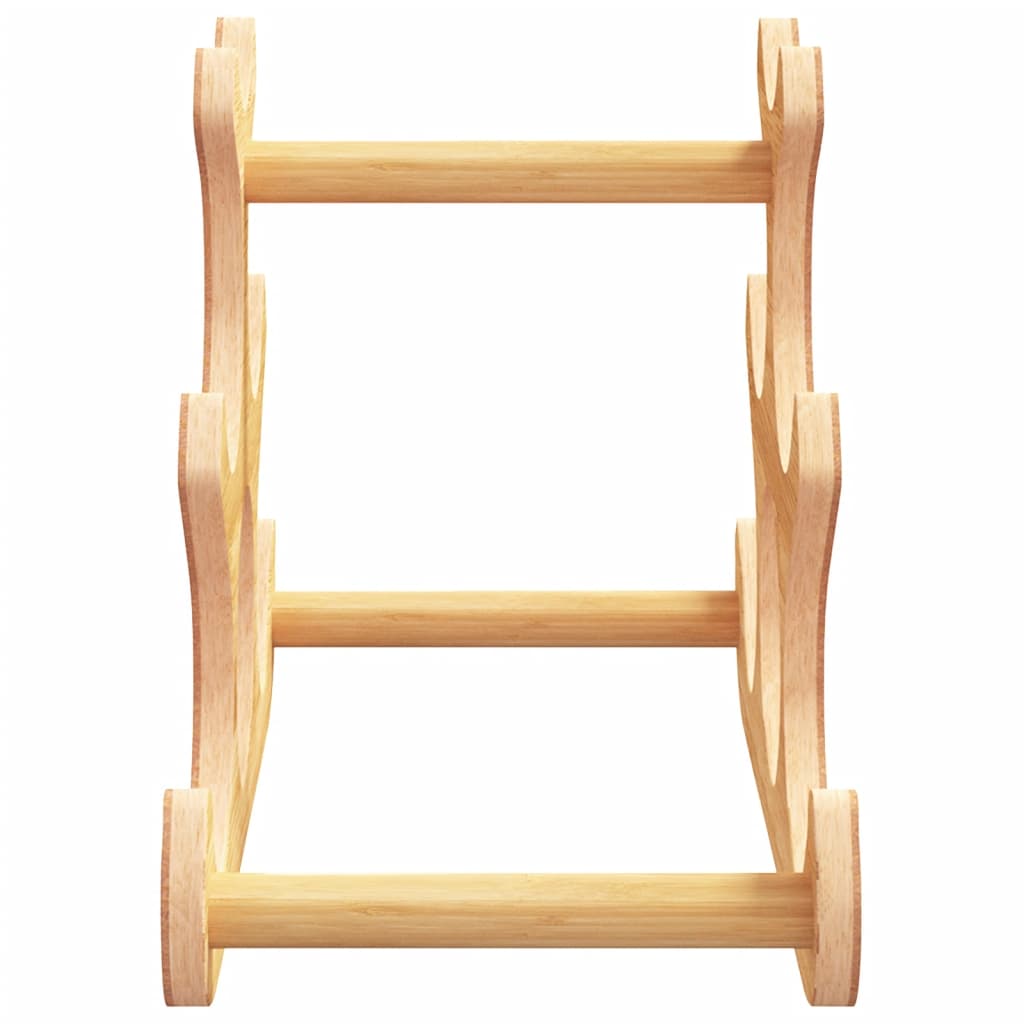 Wijnrek voor 6 flessen 35x18x25,5 cm bamboe