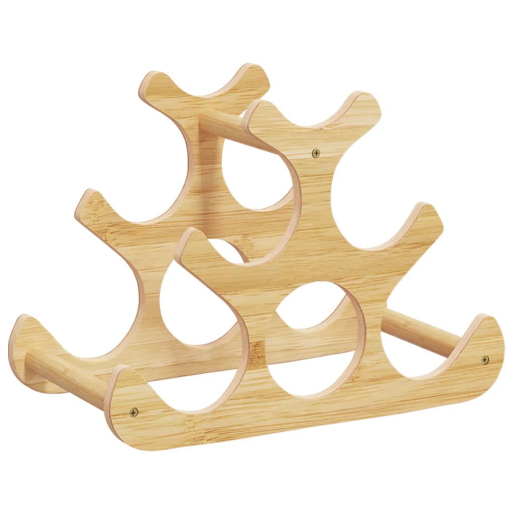 Wijnrek voor 6 flessen 35x18x25,5 cm bamboe