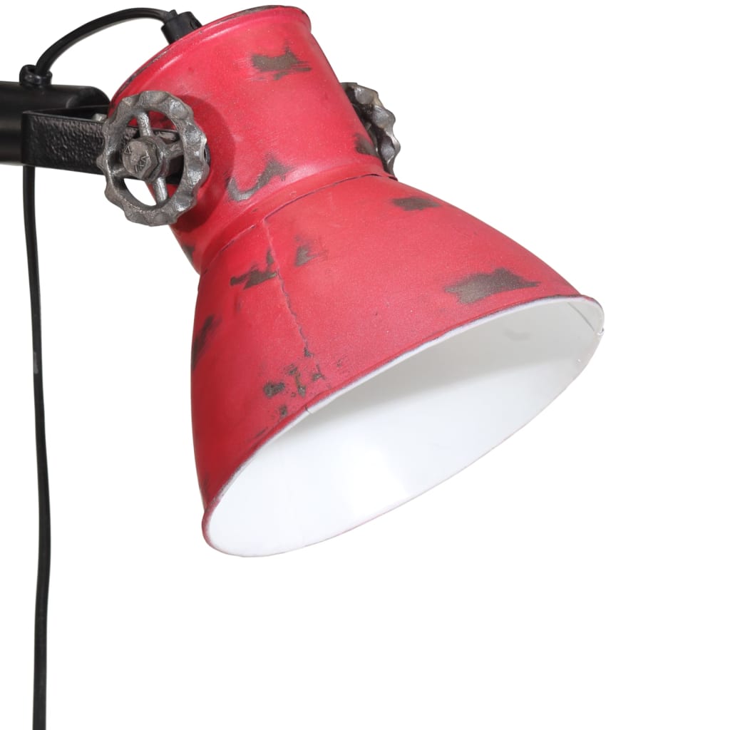 Vloerlamp 25 W E27 25x25x90/140 cm verweerd rood