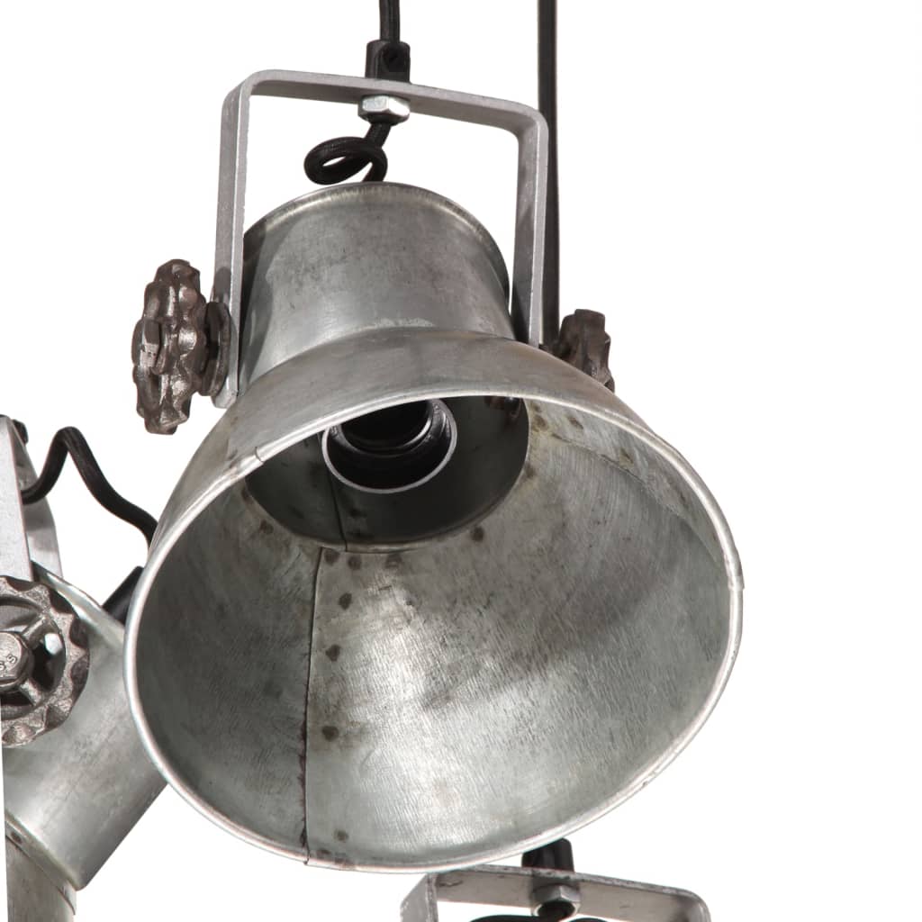 Hanglamp 25 W E27 30x30x100 cm vintage zilverkleurig