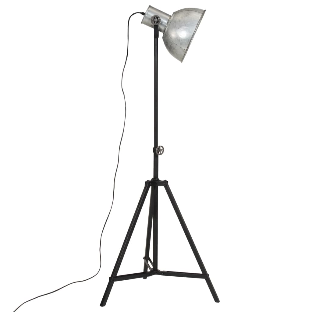 Vloerlamp 25 W E27 61x61x90/150 cm vintage zilverkleurig