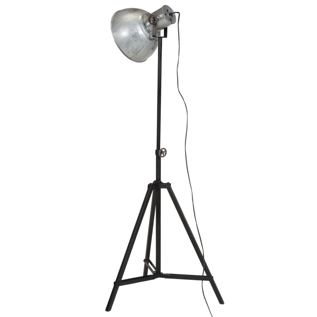 Vloerlamp 25 W E27 61x61x90/150 cm vintage zilverkleurig