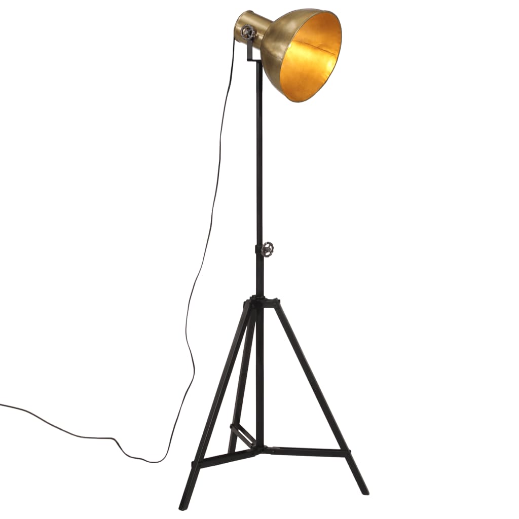 Vloerlamp 25 W E27 61x61x90/150 cm antiek messingkleurig